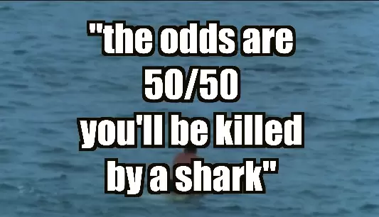 Admittedly, I'm uncomfortable criticizing such a wonderful, and seemingly innocent film as 'The Endless Summer'. However, the shark information given in the film is quite damaging. Telling the audience there is a 50/50 chance you'll be killed by a shark if you don't swim at a netted beach is not only misinformation, but a promotion for the ecologically devastating company, The Natal Sharks Board. 